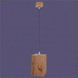 Old wood ceiling lamp