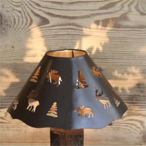 Metal lamp shade with animals big size