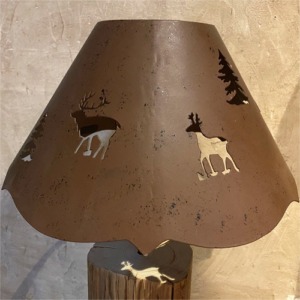 Metal lamp shade with animals small size