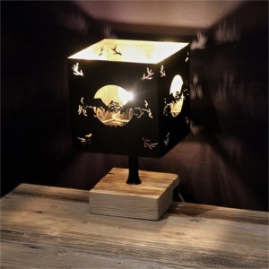 square lamp shade with stags