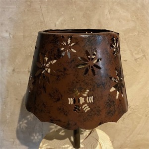 Small metal lamp shade with snowflakes