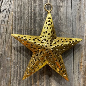 Golden star to hang