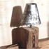 Piedino lampada collezione COP'OW in legno vecchio