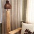Wool knitted lamp shade brown