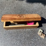 Burnt wood box