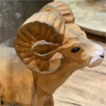 mouflon en bois