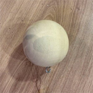 Boule en bois à décorer soi même finition brut