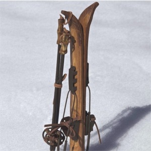 Paire de ski et batons skis