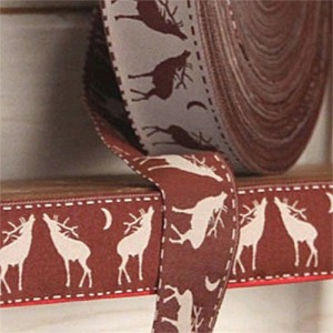 Galon réversible cerfs