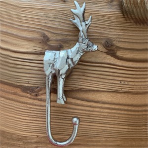 Patère en aluminium cerf 1 crochet