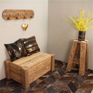 Tapis en peau de vache multicolore