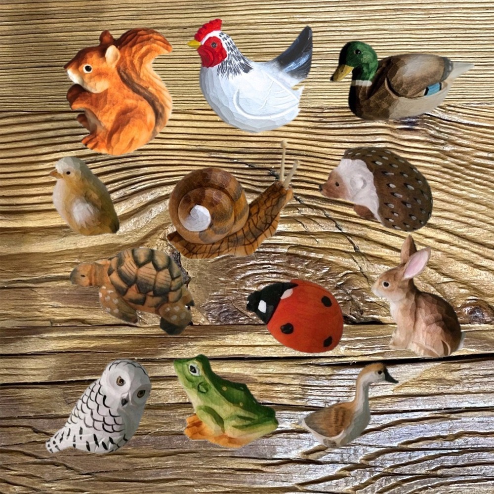 Lot de 12 petits animaux sur aimant - Les Sculpteurs Du Lac - Créateur,  Fabricant de Mobilier et de Décoration Montagne