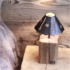 Pied de lampe collection  COP'OW en vieux bois