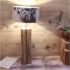 Pied de lampe collection  COP'OW en vieux bois