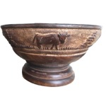 Bowl carved poya