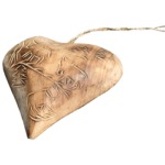 Wooden heart with cows