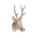 Wooden roe deer head