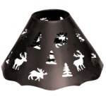 Metal lamp shade with animals big size