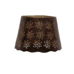 Round lamp shade with edelweiss