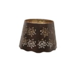 Round lamp shade with edelweiss