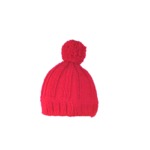 Abat jour bonnet tricoté main couleur rouge petit modèle