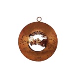 Copper ball with stags to hang