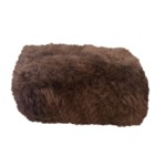Merino sheepskin cushion (Brown)