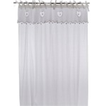 Coton curtains with heart and pompom stringcourse