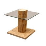 Tavolo da soggiorno (piccolo) collezione MM'OW in legno antico