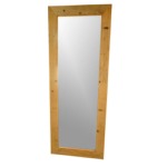Specchio in legno parboiled