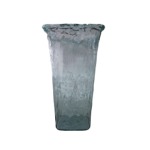 Recycled glass vase